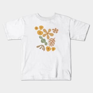 Boho Tropicals on Mocha Kids T-Shirt